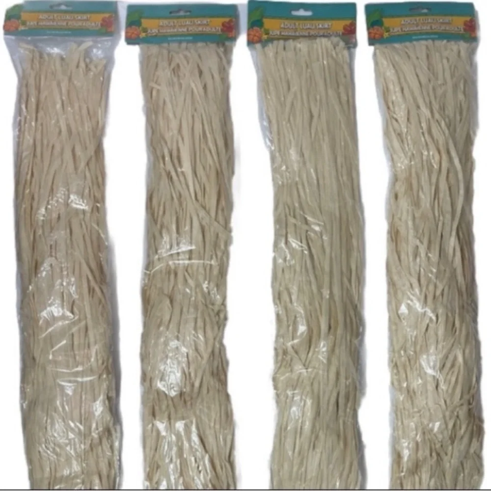 Luau Adult Costume Grass Skirt Tropical Hawaiian Tiki Bar Dance Hula Party Set
